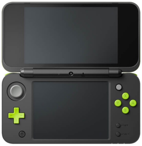 New 2DS XL z Zasilaczem, Czarny i Limonkowy, W Pudełku - CeX